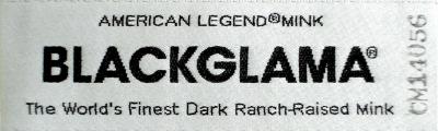 Ярлык черной норки BLACKGLAMA