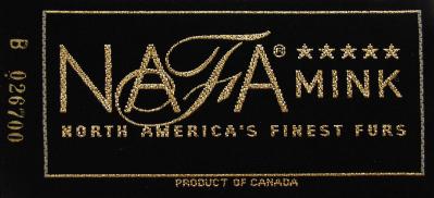 Ярлык NAFA mink, старый дизайн (до 2009)