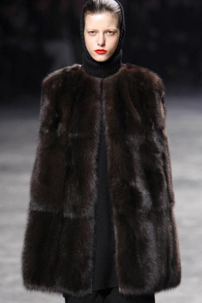 Rick Owens, фермерский черный соболь