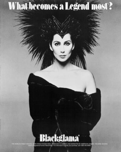 Шер, Blackglama, 1986